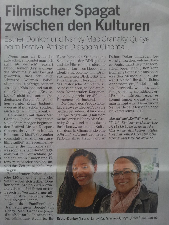 Esther Donkor und Nancy Mac Granaky-Quaye_Kölnische Rundschau